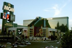 The MGM Grand hotel and casino from the west