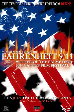 Movie poster for Fahrenheit 9/11.