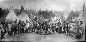 Salish Men Near Tipis (1903 Flathead Reservation, MT)