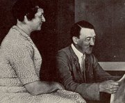 Adolf Hitler with his halfsister Angela