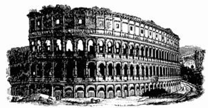 Drawing of the Colosseum