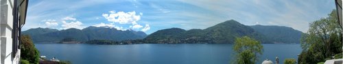 Lake Como seen from Villa Carlotta in Tremezzo, near the centre of the lake