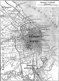 1888 German map of Buenos Aires