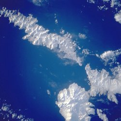 Aleutians seen from space
