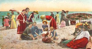 Recreation on a California beach, first decade of the 20th century