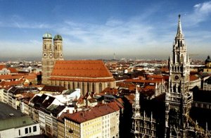 Munich: Frauenkirche and Town Hall steeple