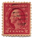 United States stamp, 1914 2c carmine
