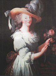 Marie Antoinette in , portrait by her favourite artist, 