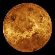  image of the surface of Venus, centered at 180 degrees east longitude
