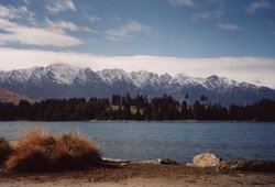 The Remarkables and Lake Wakatipu from Queenstown