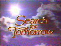 Search for Tomorrow title card from 1981 to Spring 1986.