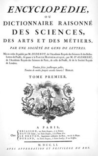Cover of the Encyclopdie