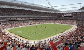 Computer generated image of New Wembley Stadium(2006)