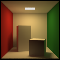 Standard Cornell Box rendered with 