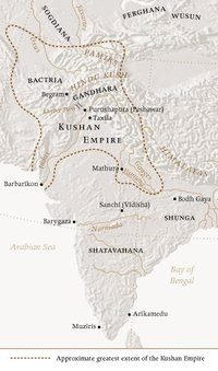 Boundary of the Kushan empire, c. 