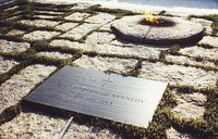 The grave of President Kennedy at .