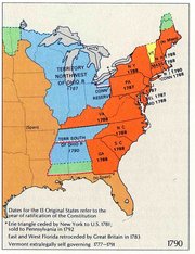 U.S. territorial extent in 1790