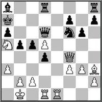  In this position after move 23 in the 1999  game between Kasparov and , Kasparov (white) appears to be in a weaker position, but a stunning rook sacrifice followed by precise endgame play secures Kasparov a victory.