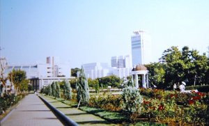 A view of Yokosuka City, from Verny Park.