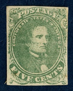 5c Jefferson Davis stamp
