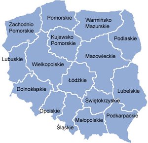 Poland voivodships since 