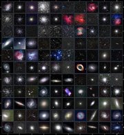 Table of images of all 110 Messier objects. Click on the picture for a larger version.