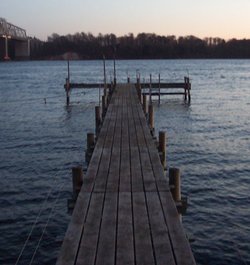A pier in Lillebælt, Denmark