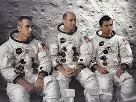 Apollo 10 crew portrait (L-R: Cernan, Stafford, and Young)