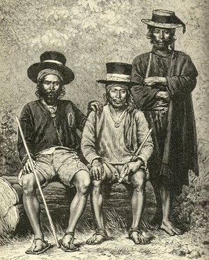 Town  of Highland Guatemala in traditional dress, 1891