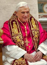 Pope Benedict XVI, like all popes, is considered by Roman Catholics as the Vicar of Christ and therefore leader of all Christendom.