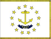 Flag of Rhode Island. Image provided by Classroom Clip Art (http://classroomclipart.com)