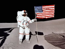 Alan Shepard on lunar surface. (NASA)