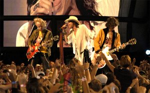 Aerosmith performs on the National Mall in Washington, DC
