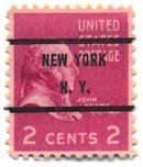 US 2c stamp of 1938 with precancel