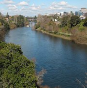 Waikato River passing through Hamilton