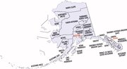Map of Alaska boroughs and census areas