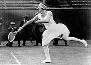 Despite her flamboyant and sometimes controversial appearance on the court, Suzanne Lenglen was also known as a very graceful player.