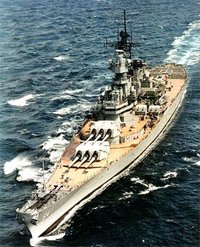 The last completed battleship, Wisconsin (BB-64)