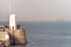 The Inner Farne seen from Seahouses harbour