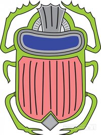 ancient egyptian beetle hieroglyph - Provided by [1] (http://classroomclipart.com)