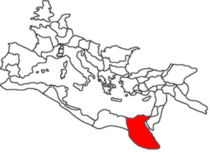The Roman Empire ca. 120 AD, with Aegyptus province highlighted
