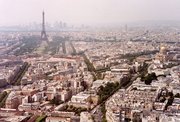 View across Paris from the observation deck of Tour Montparnasse