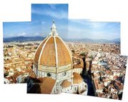Combination pic of the view from the tower looking towards the Duomo