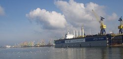 The port of Klaipeda handles some 20 million tons of cargo each year