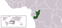 Location of the Republic of Congo