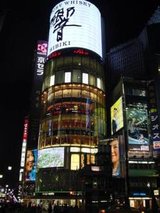 The Ginza area of 