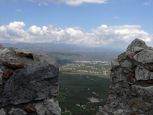 The Vale of Laconia seen from the battlements of Mystras