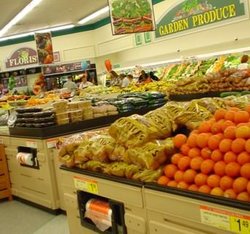 Supermarket produce section