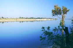 Zambezi River in North Western Zambia