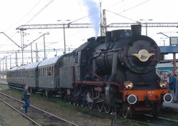 A steam train in 